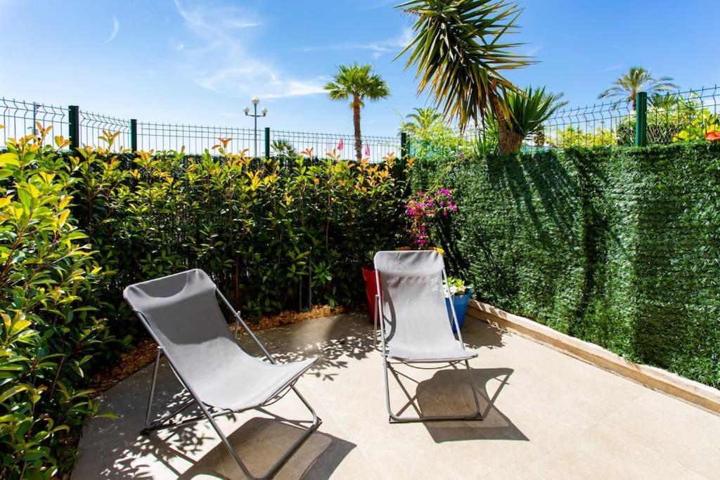 #43 Design Studio Terrace Ac Wifi Sea View 1Min Beach Nice Extérieur photo