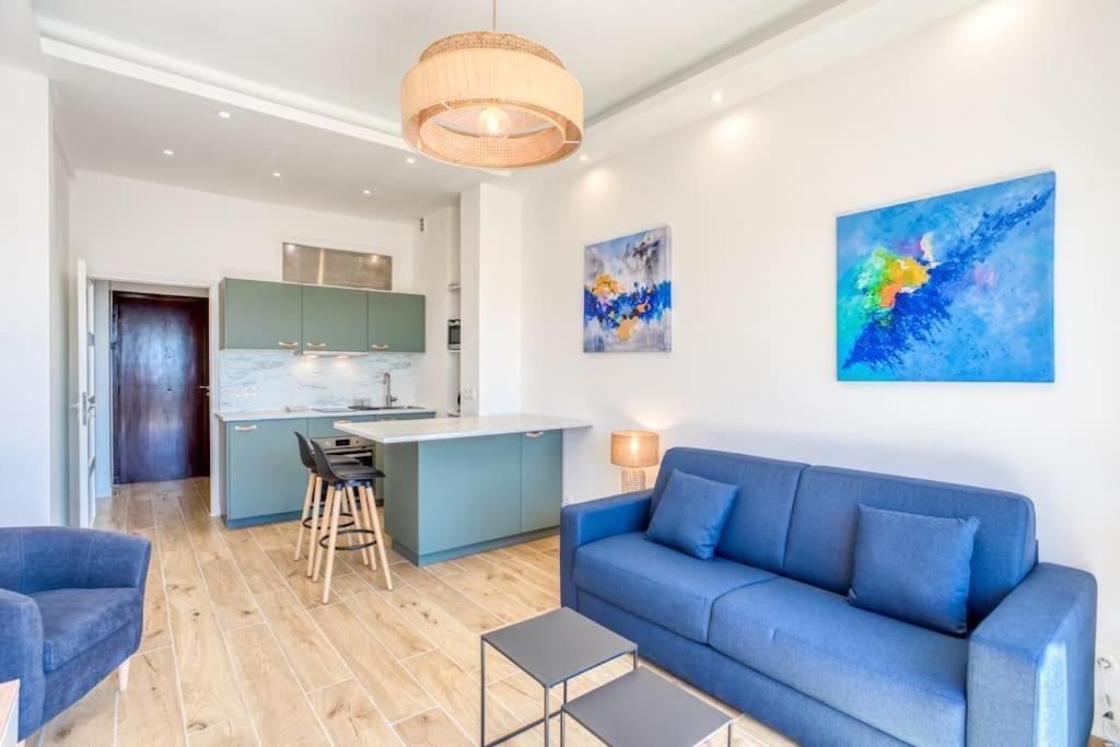 #43 Design Studio Terrace Ac Wifi Sea View 1Min Beach Nice Extérieur photo