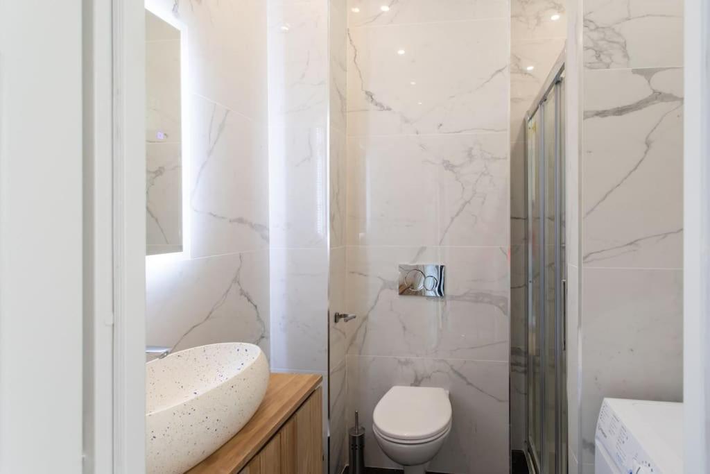 #43 Design Studio Terrace Ac Wifi Sea View 1Min Beach Nice Extérieur photo